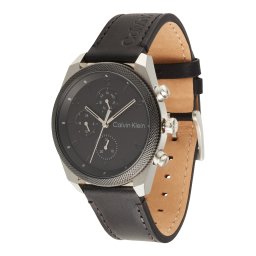 Calvin Klein Ceas analogic negru / argintiu