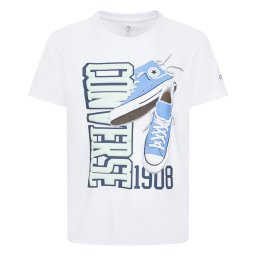 CONVERSE Tricou albastru aqua / albastru deschis / alb
