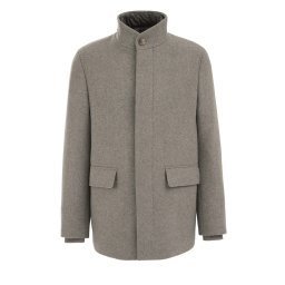 WE Fashion Geacă de iarnă gri taupe