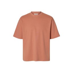 SELECTED Tricou 'SLHOSCAR' roz zmeură