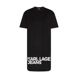 KARL LAGERFELD JEANS Rochie negru / alb
