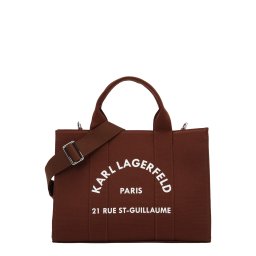 Karl Lagerfeld Plase de cumpărături maro caramel / alb