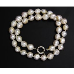 Colier Perle de Cultura Neregulat 10-12-9-10 mm - Accesorii de Metal