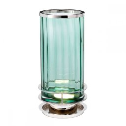 Veioză Arno QN-ARNO-GREEN-PN, H:35,4 cm, 1x9W GX53, metal nichel, sticlă verde