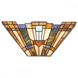 Aplică Inglenook Tiffany, L:41cm, 2xE14, orientata în sus, multicolora, QZ-INGLENOOK-WU