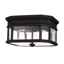 Plafonieră COTSWOLD, negru, H:16.8cm, 2 becuri, FE-COTSLN-F-BK