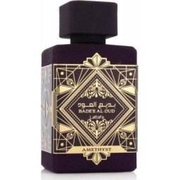 Lattafa Perfumy Unisex Lattafa Bade'e Al Oud Amethyst - Apă de parfum (EDP), 100 ml - Categorie olfactivă: Oriental-Vanilla / Floral - Note vârf: Piper roz, Bergamotă - Note mijloc: Trandafir turcesc, Trandafir bulgăresc, Iasomie