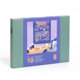 Atelier creativ 10 pentru adulti Pictura pe matase, Djeco