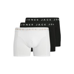 JACK & JONES Boxeri 'JACBENNETT' bej / negru / alb