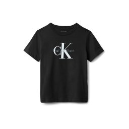 Calvin Klein Jeans Tricou gri / negru / alb