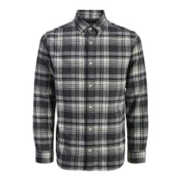 Jack & Jones Premium Cămașă 'JPRBLUBarkley' gri închis / negru / alb