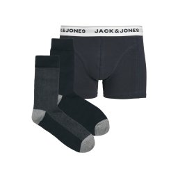JACK & JONES Boxeri 'JACORDINARY' bleumarin / gri amestecat