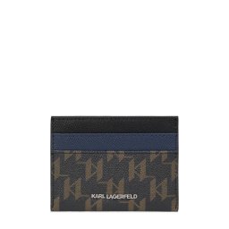 Karl Lagerfeld Etui 'Monogram' albastru / maro / maro deschis / negru