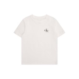 Calvin Klein Jeans Tricou pământiu / negru / alb