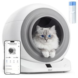 Litiera Automata iHunt Smart Cat Litter V5 cu Spray Deodorizare, Wi-Fi, Senzori, Aplicatie Smart