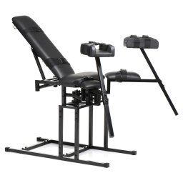 Master Series Leg Spreader Obedience Chair Black