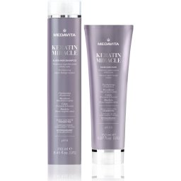 Medavita Keratin Miracle Sleek Hair Kit set pentru catifelarea si hranirea parului uscat si indisciplinat