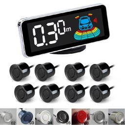 Kit senzori parcare fata spate 8s cu display & avertizare sonora