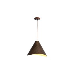 Lampă suspendată din lemn cu cablu 1xE27/60W/230V Ø 33 cm lemn masiv/nuc/lemn de cauciuc