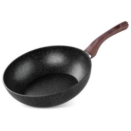 Tigaie tip Wok cu maner de lemn, 28 cm, Magic Home