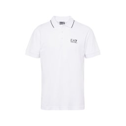 EA7 Emporio Armani Tricou negru / alb