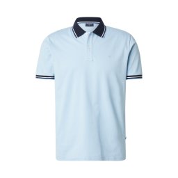 OLYMP Tricou bleumarin / cyan / albastru deschis / alb
