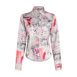 KARL LAGERFELD JEANS Bluză gri / gri bazalt / roz