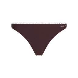 Karl Lagerfeld Slip costum de baie maro închis / alb