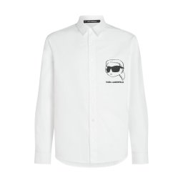 Karl Lagerfeld Cămașă negru / alb