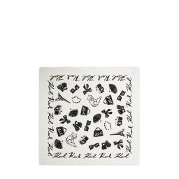 Karl Lagerfeld Fular negru / alb