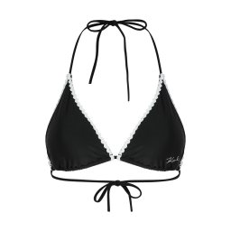 Karl Lagerfeld Sutien costum de baie negru / alb