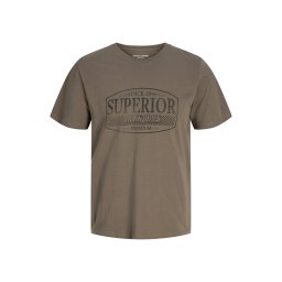 Jack & Jones Premium Tricou 'JPRBLUNOAH' gri / verde închis
