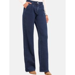Lipsy Pantaloni cu cute albastru închis