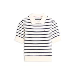 TOMMY HILFIGER Pulover negru / alb lână