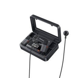 Kit Microfoane Saramonic Air-02 2 Lavaliere 2 Microfoane 1 Receptor Carcasa Incarcare Gri/Negru