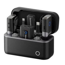 Kit Microfoane Saramonic Mix 2TX-1RX Wireless 2.4GHz Carcasa Incarcare Negru