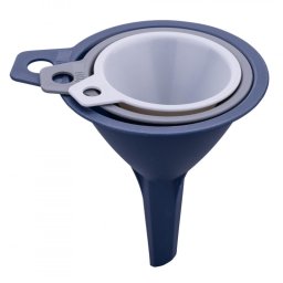 Set de 3 pâlnii Tasty Ocean Blue 678399, 3 dimensiuni, plastic, multicolor