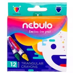 Nebulo: Pastele colorate triunghiulare, 9 cm - 12 buc
