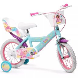 Toimsa: Fairy Magic bicicletă pentru copii cu coș și scaun pentru păpuși - mărime 14