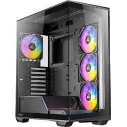 Carcasa 0-761345-10029-8, Middle Tower, Fara sursa, ATX, Micro-ATX, ITX, Negru