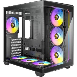 Carcasa 0-761345-10033-5, Middle Tower, Fara sursa, ATX, Micro-ATX, ITX, Negru