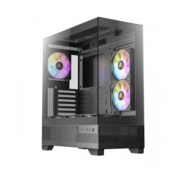 Carcasa 0-761345-10043-4, Middle Tower, Fara sursa, ATX, Micro-ATX, ITX, Negru