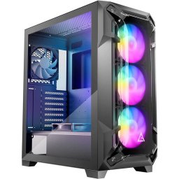 Carcasa 0-761345-80060-0, Middle Tower, Fara sursa, ATX, Micro ATX, Mini-ITX, Negru