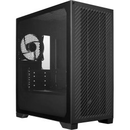 Carcasa E301L-KGNN-S00, Mini Tower, Fara sursa, ITX, Micro ATX, Negru