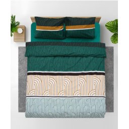 Lenjerie dubla 100% bumbac,4 piese, Deco