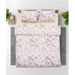 Lenjerie dubla 100% bumbac,4 piese, Alma