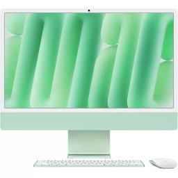 Sistem All-In-One Apple iMac 2024, 24", Retina 4.5K, Apple M4, 8-core CPU, 8-core GPU, RAM 16GB, SSD 256GB, Tastatura INT, Mac OS Sequoia, Green