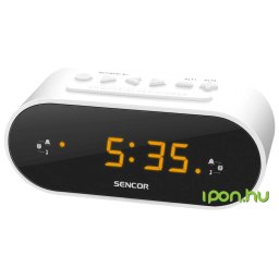 SENCOR SRC 1100 cu radio ceas cu alarmă alb