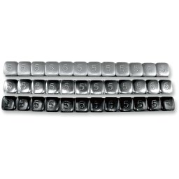 Greutatati echilibrare roata KL Genuine 7gr. 36 buc. negru