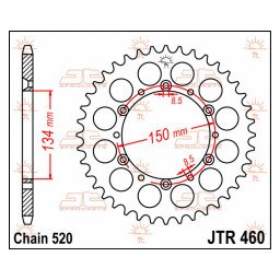 Pinion spate otel JT Sprockets 520 Z52